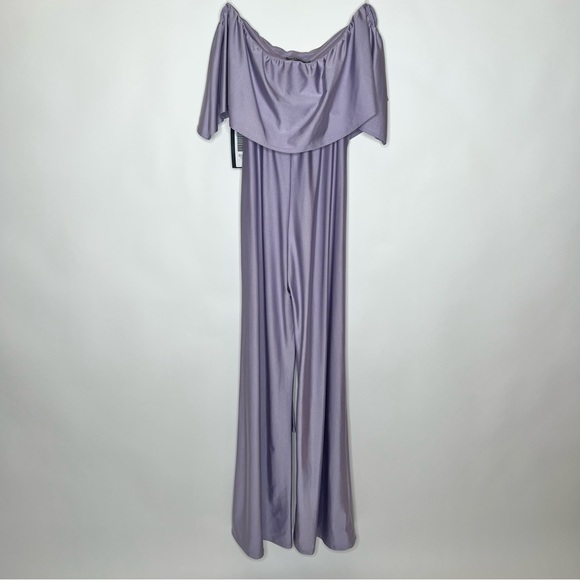 NWT SHOP 17 STARE FASHION JUMPSUIT SMALL LAVENDER - Picture 2 of 5